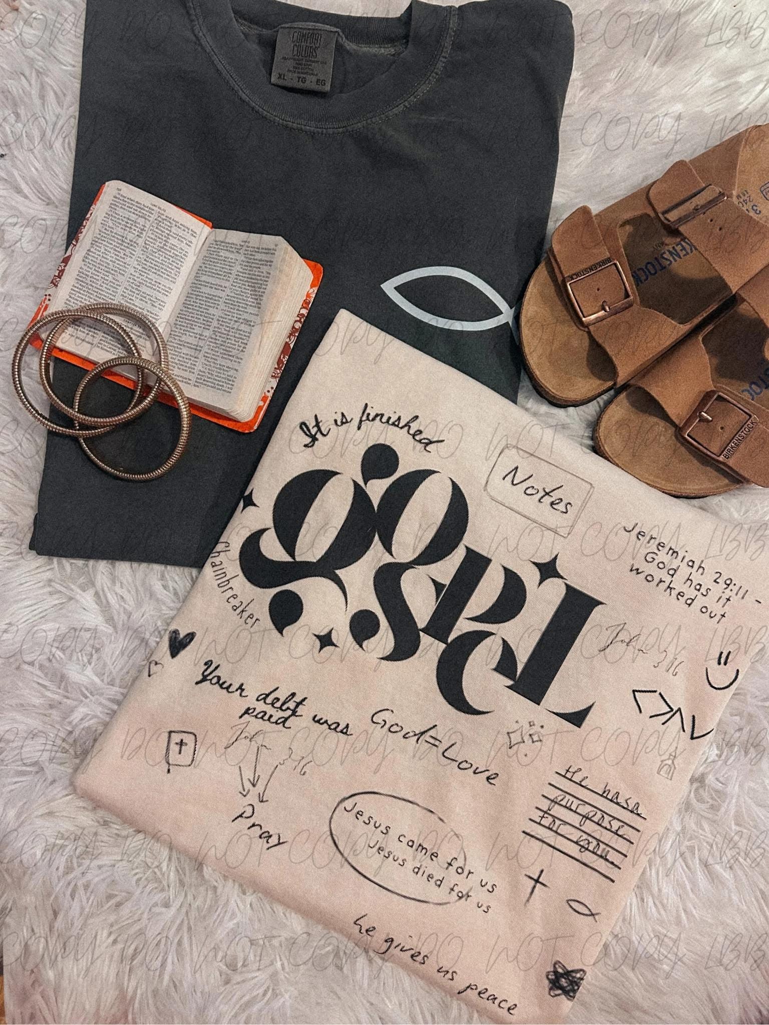 Gospel tee - white