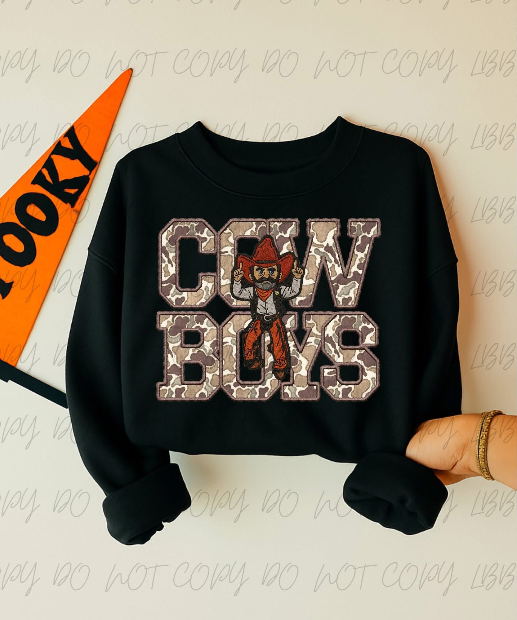 Camo Cowboys Crewneck Sweatshirt