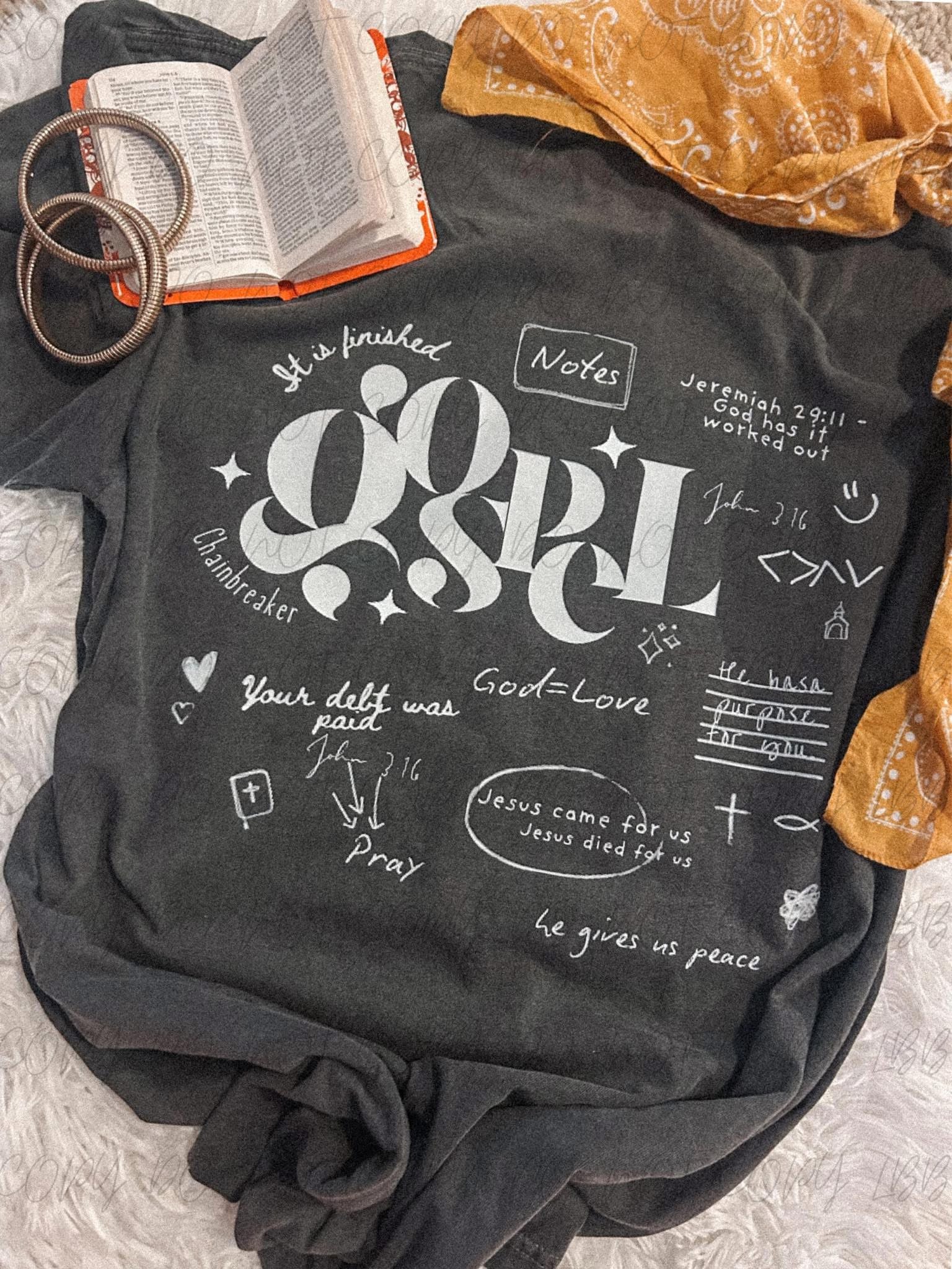 Gospel tee - black