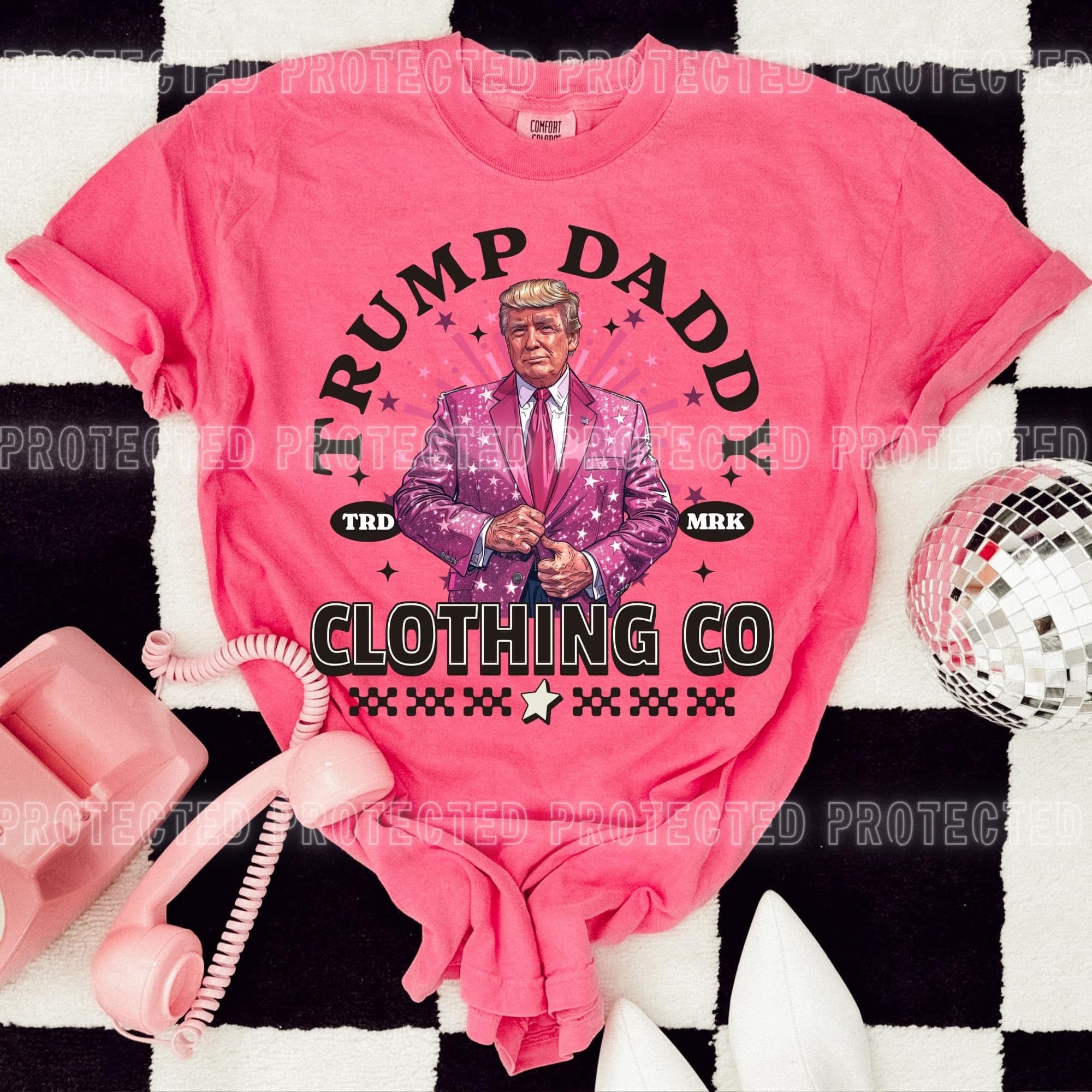 Trump Daddy pink tee