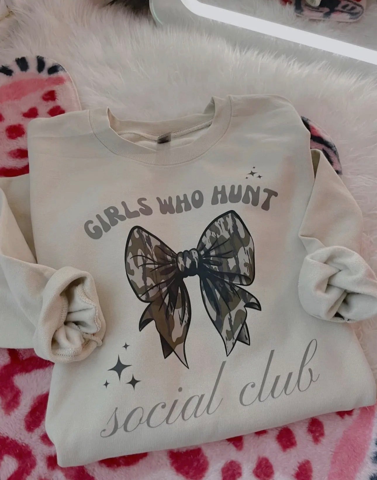 Girls who hunt social club crewneck