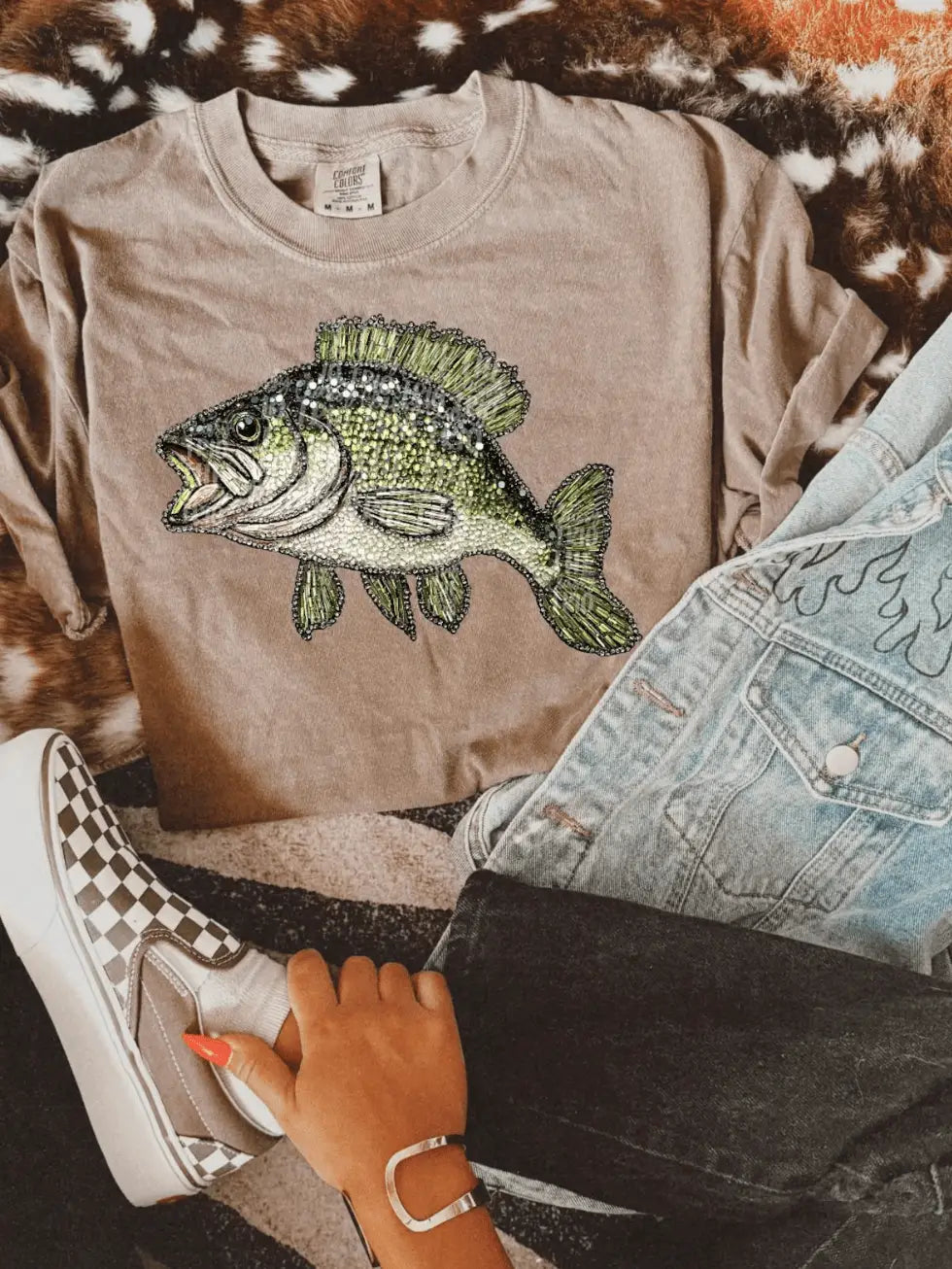 Faux bass tee