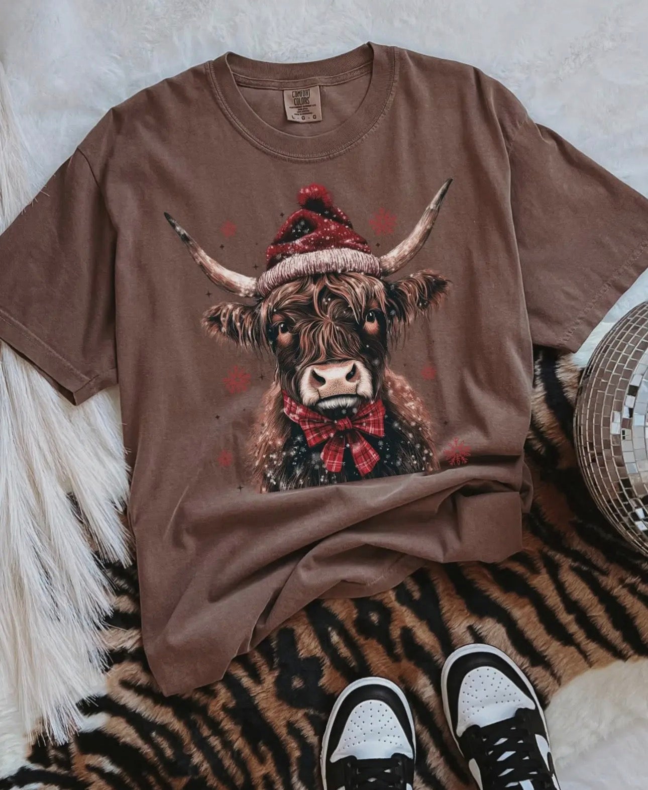Highland cow tee